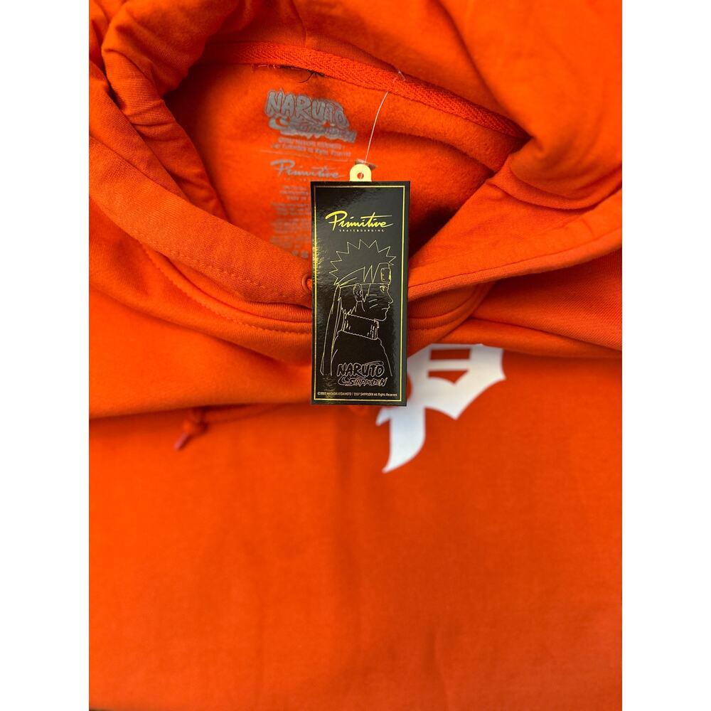 Primitive x Naruto “Beast Hood” Hoodie –‎ Men's Large - Orange - NWT - Picture 5 of 8